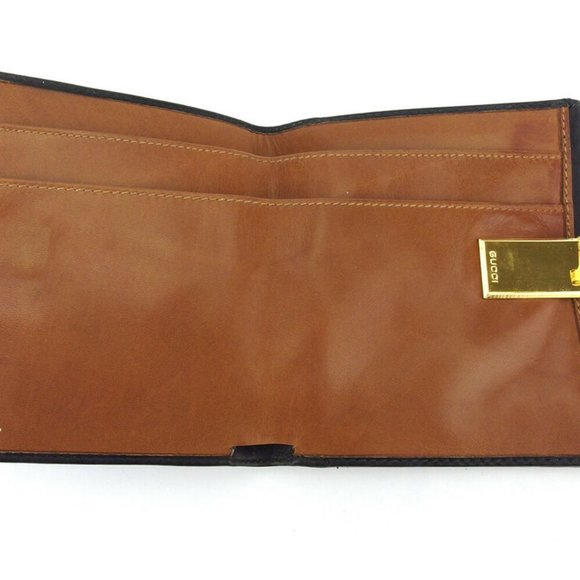 GUCCI W hook purse hose bit leather Authentic used - Picture 5 of 8